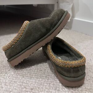 UGG Olive Suede Slip-On Shoes